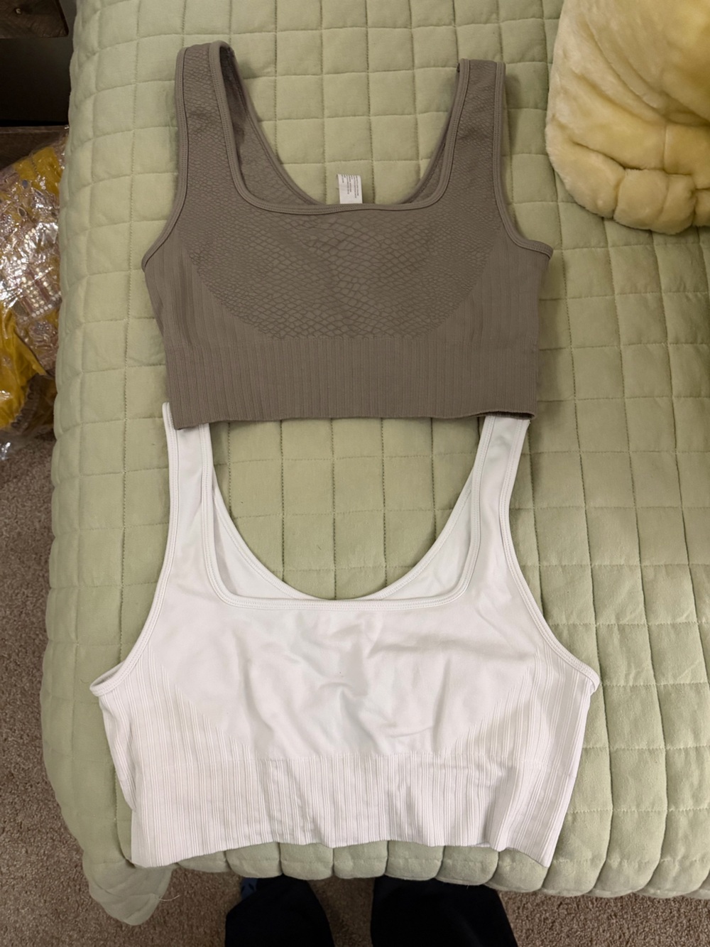 Two Size Large Sports bras (padding removed) 90 Degree by Reflex